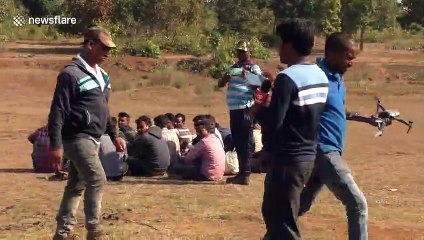 Elephants that killed four people tranquillized and captured by officials in east India