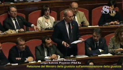 Ostellari - La paralisi della giustizia italiana (28.01.20)