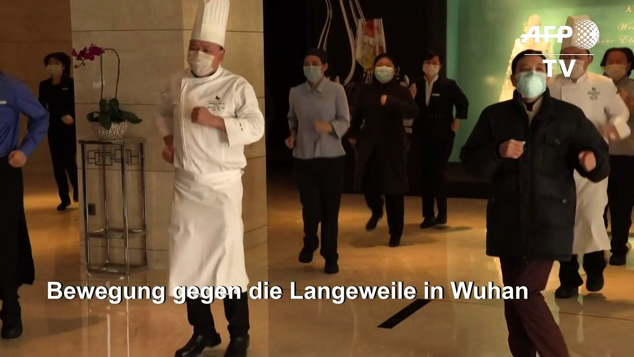 Wuhan: Gymnastik gegen das Coronavirus