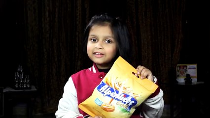 Alpenliebe rich milky caramel toffee review by a 4 Year old Girl Kyra