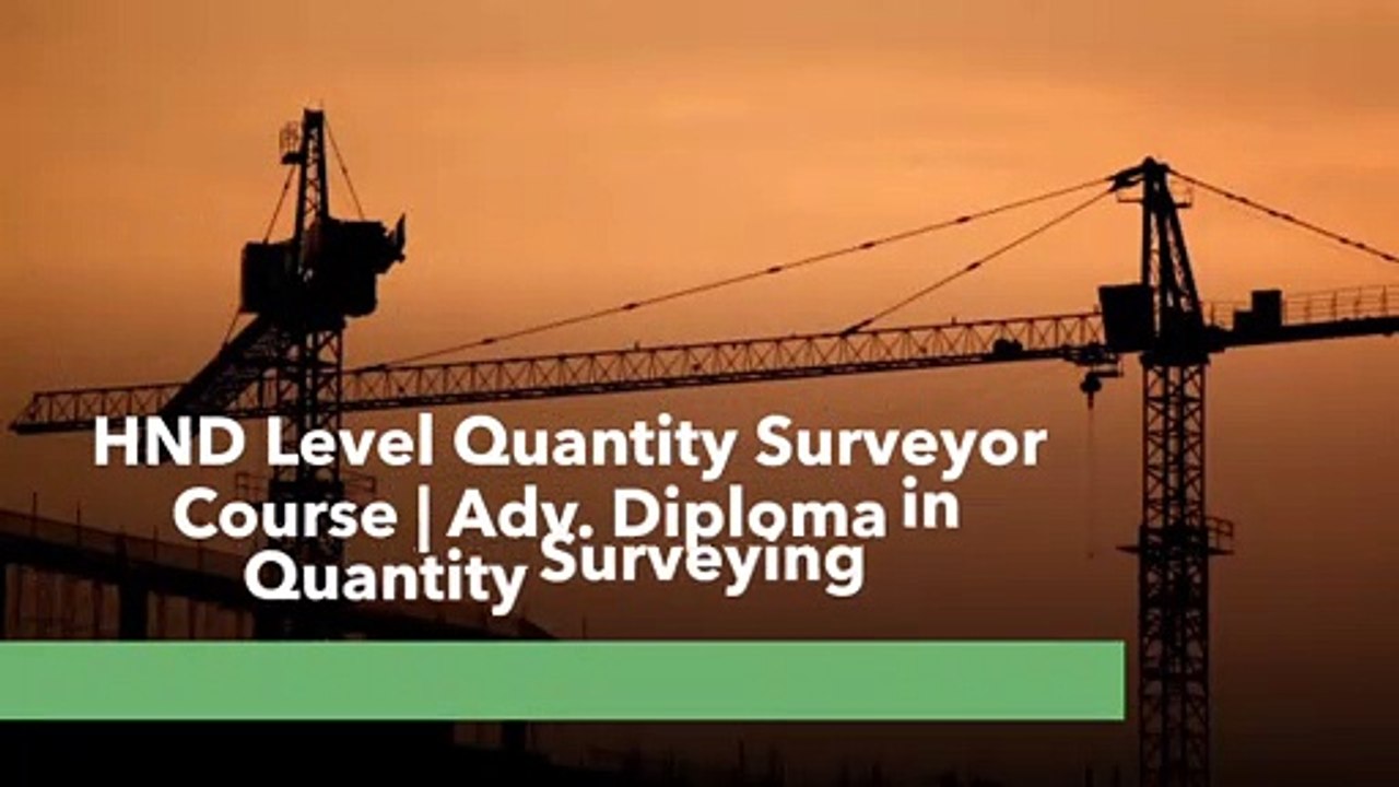 HND quantity surveying