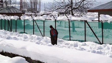 Snowfall aftermath as several parts of Kashmir still cut off