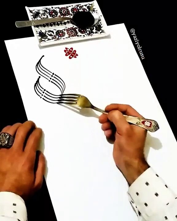 Logo Designs  making with hand