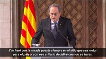 Torra anuncia elecciones anticipadas en Cataluña