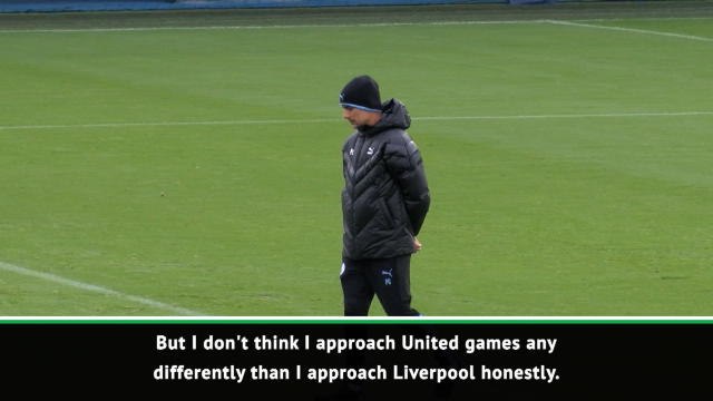I treat Liverpool and Man United the same - Guardiola
