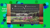 Full E-book  Business Priciples of Landscape Contracting  For Free