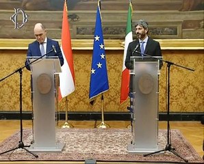 Fico con il Presidente del Consiglio nazionale austriaco, Wolfgang Sobotka (29.01.20)