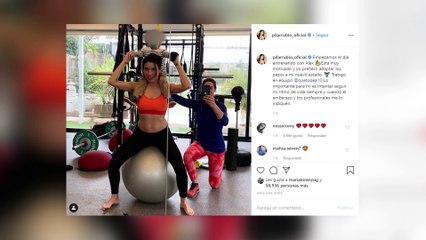 Pilar Rubio entrena junto a su hijo pequeño
