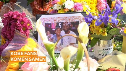 Fans helpen elkaar na de dood van Kobe Bryant