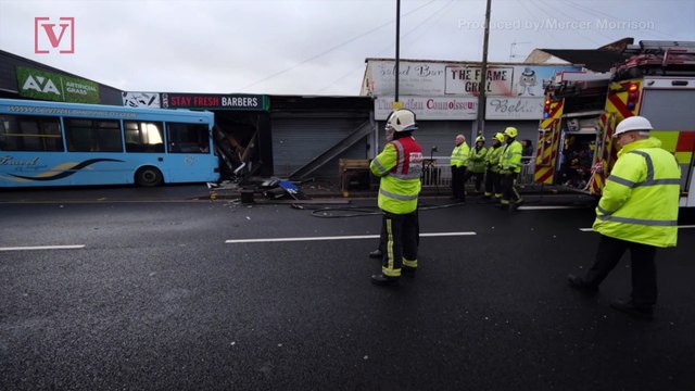 School Bus Crashes Into UK Barber Shop; Business Owner Fears She’s ‘Lost Everything’