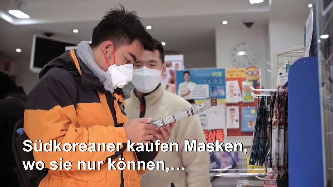 Der Mundschutz: Begehrte Ware in Südkorea