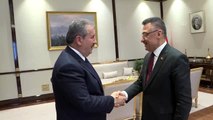 Cumhurbaşkanı Yardımcısı Oktay, BBP Genel Başkanı Destici'yi kabul etti