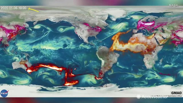 Stunning NASA animation shows how far smoke from the Australia wildfires traveled around the globe
