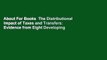 About For Books  The Distributional Impact of Taxes and Transfers: Evidence from Eight Developing