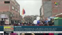 Candidato presidencial Luis Arce regresa a Bolivia