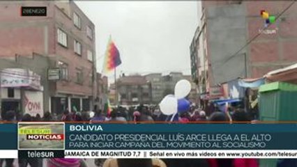 Candidato presidencial Luis Arce regresa a Bolivia