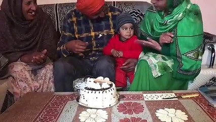 sharing of the birthday cake.....