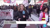 French protesters take to the streets in 8th protest day against pension reform