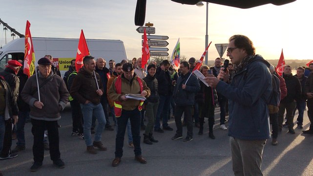 Ancenis-Saint-Géréon. Les manifestants contre la réforme des retraites bloquent le pont d’Ancenis