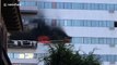 Shocking Barrington Plaza Apartment on Fire in Los Angeles
