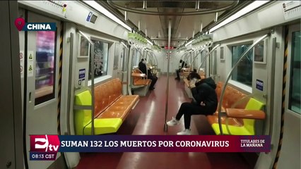 Aumenta a 132 el número de muertos por coronavirus en China