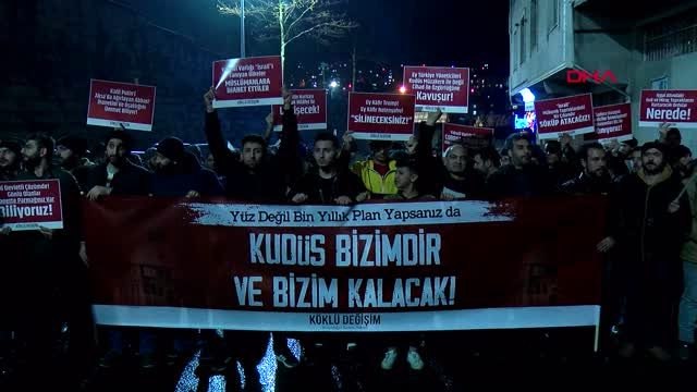 Abd başkonsolosluğu önünde protesto