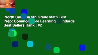 North Carolina 5th Grade Math Test Prep: Common Core Learning Standards  Best Sellers Rank : #2