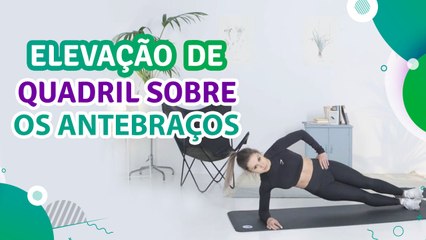 Elevação de quadril sobre os antebraços - Sou Fitness