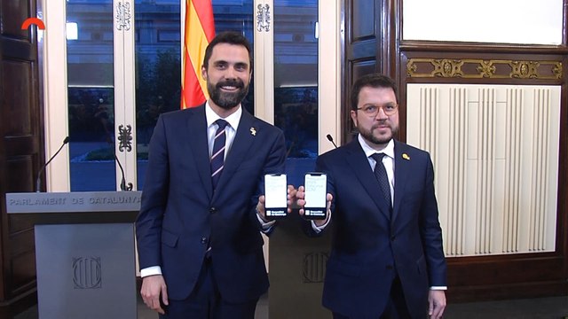 Torrent y Aragonès presentan proyecto de Presupuestos de la Generalitat