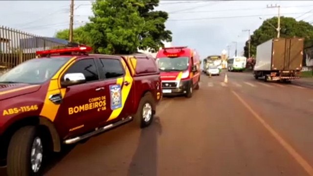 Gestante vítima de acidente de trânsito é socorrida pelo Siate no Bairro Brasmadeira