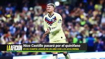 Las lesiones que han marcado a Nico Castillo en el América