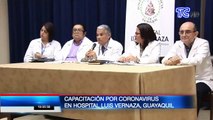 Médicos del Hospital Luis Vernaza participaron en capacitaciones sobre el coronavirus