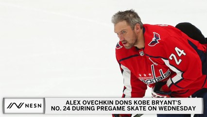 Alex Ovechkin Dons Kobe Bryant's No. 24