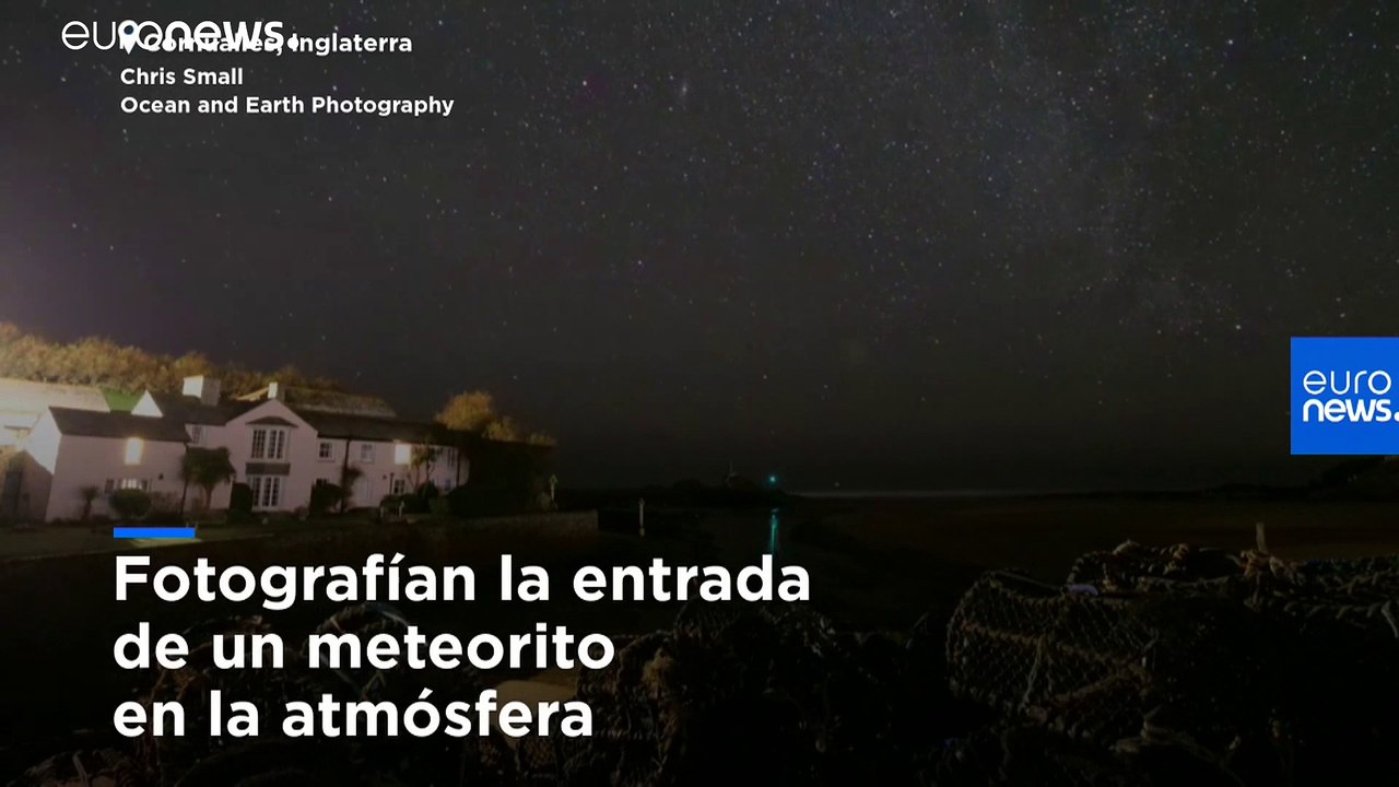 Spektakuläre fotos: meteorit explodiert über cornwall