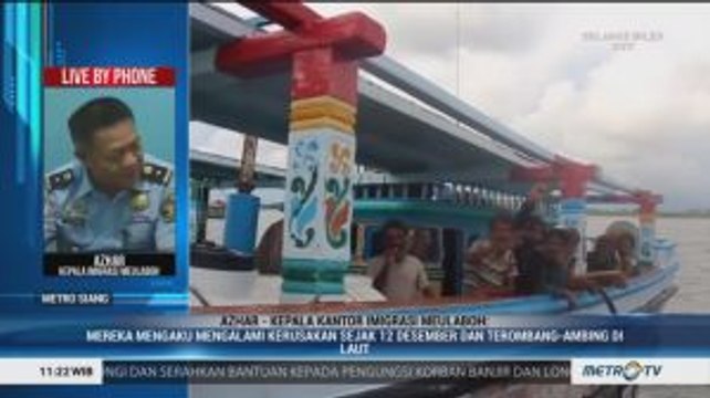 Mesin Rusak, Kapal Nelayan Iran Terdampar di Perairan Meulaboh