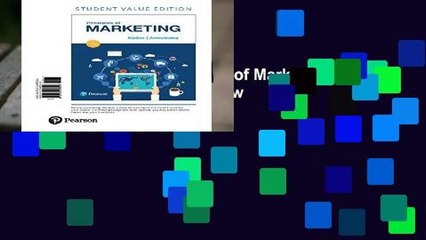 About For Books  Principles of Marketing, Student Value Edition  Review