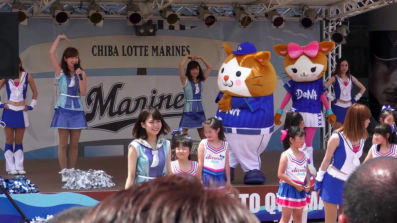 DeNAベイスターズ ガッチリガッチリ♪「ハッピースターダンス」好きです！Baseball☆DeNA BAYSTARS Japanese pretty cheerleaders