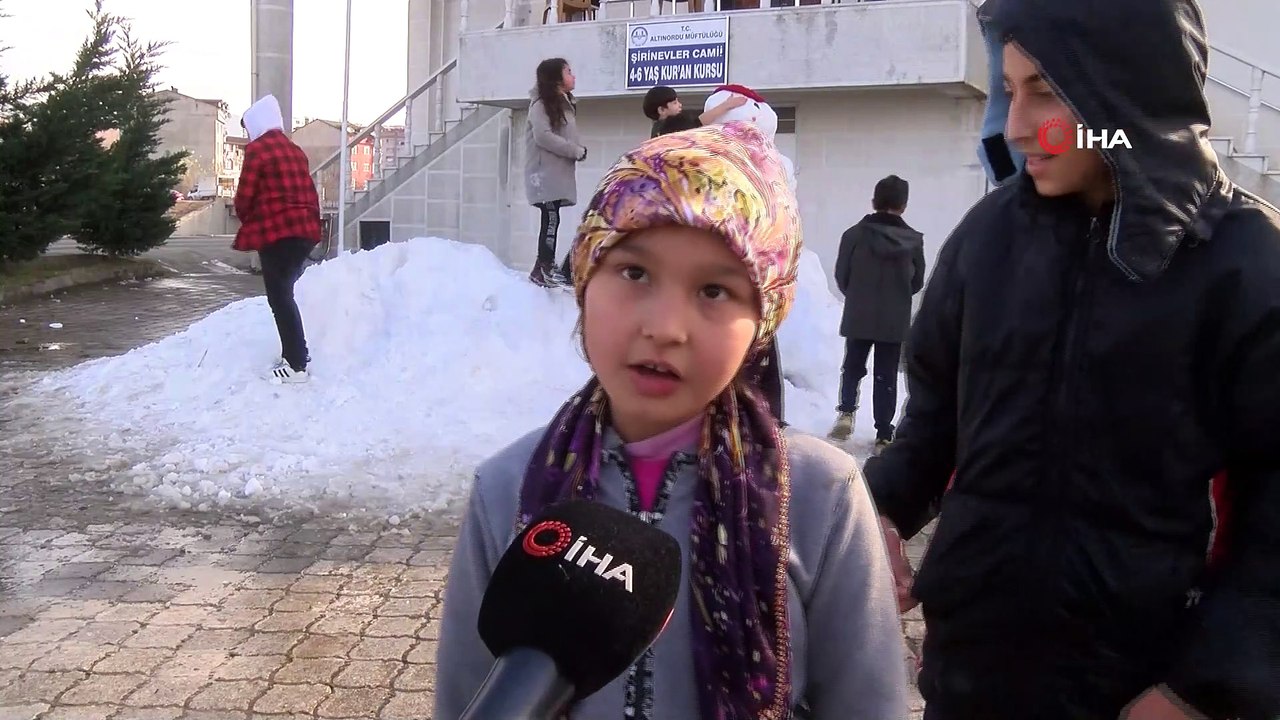 Belediye başkanından çocuklara ‘kar’ jesti