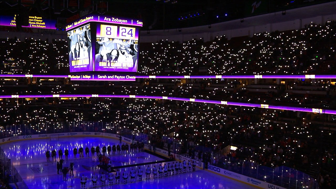 Anaheim Ducks honor Kobe Bryant