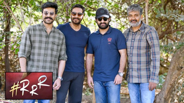 Ram Charan & Jr NTR Special Pic With Ajay Devgn | RRR | SS Rajamouli