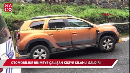 Beyoğlu'nda otomobiline binmeye çalışan kişiye silahlı saldırı
