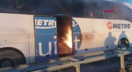 Metro alev alev yandı