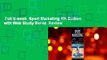 Full E-book  Sport Marketing 4th Edition with Web Study Guide  Review