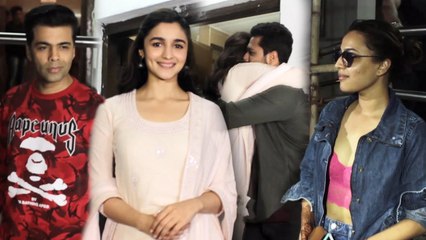 Alia Bhatt, Manushi Chhillar, Urvashi Rautela, Karan Johar & Others At Special Screening Of Raazi