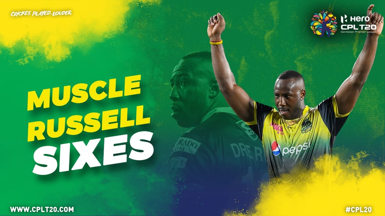 ANDRE RUSSELL SIXES | #CPL | #CricketPlayedLouder