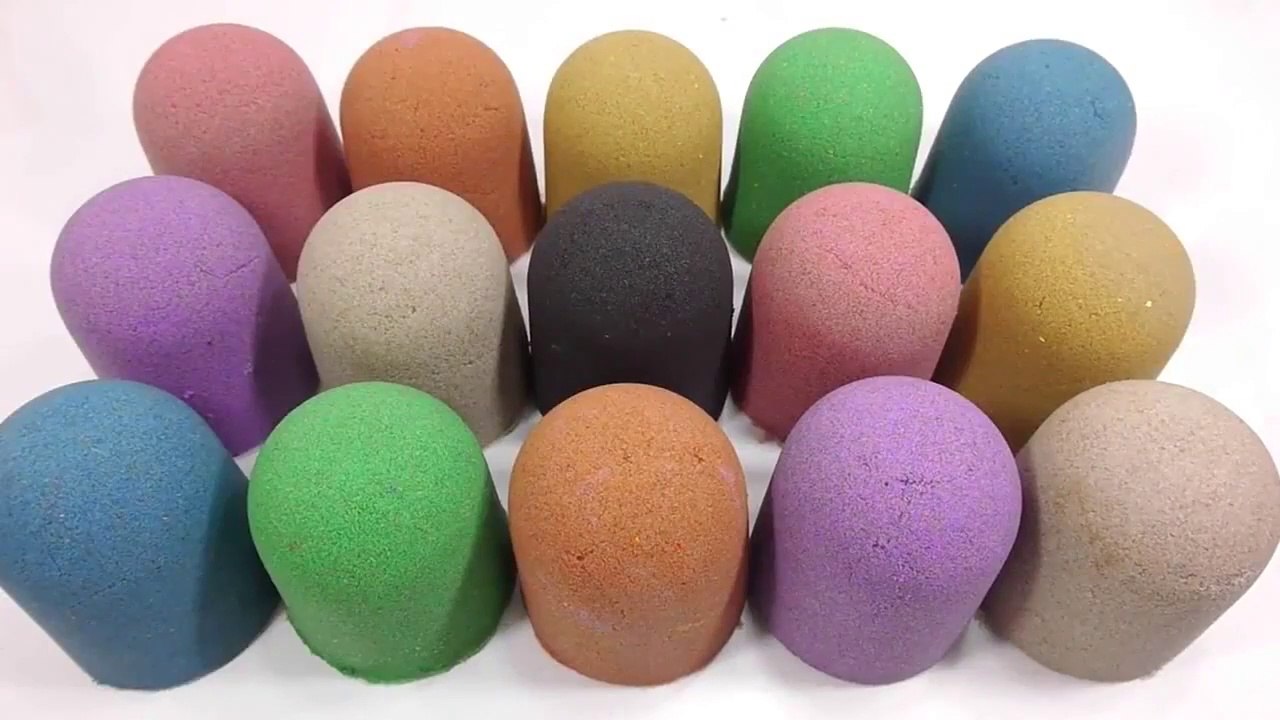 Kinetic Sand Colors Egg Balls DIY Learn Colors Slime Glitter Clay