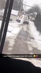 Homemade Snowplow Gets the Job Done