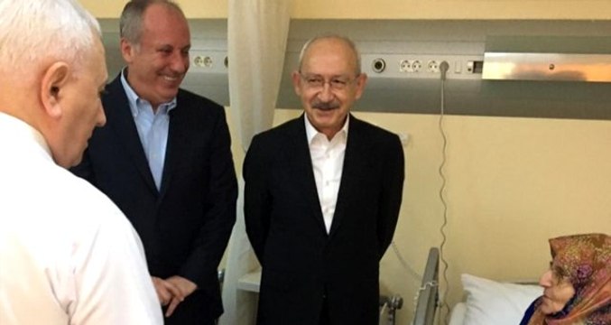 Kılıçdaroğlu ile Muharrem İnce, Saray'a giden CHP'li krizinin ardından ilk kez yan yana geldi