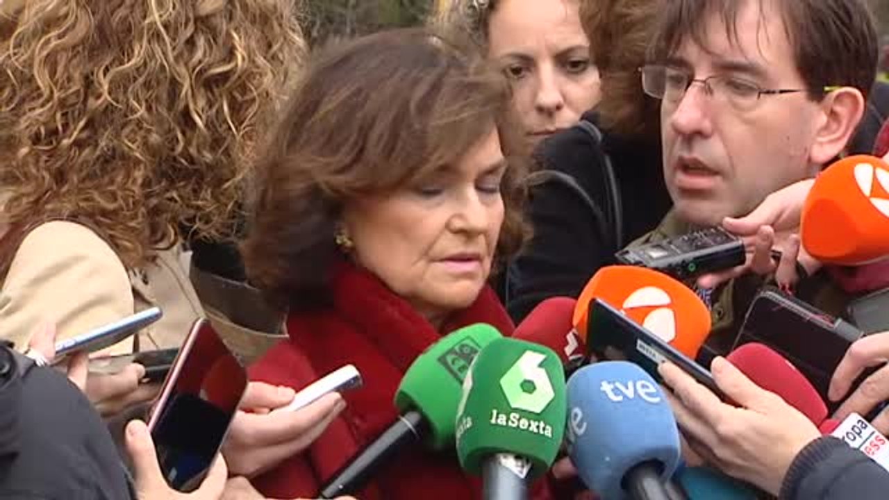 Carmen Calvo afirma que "de producirse" la reunión con Torra será en el marco de la "seguridad jurídica"