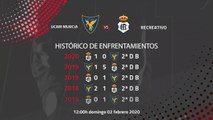 Previa partido entre UCAM Murcia y Recreativo Jornada 23 Segunda División B
